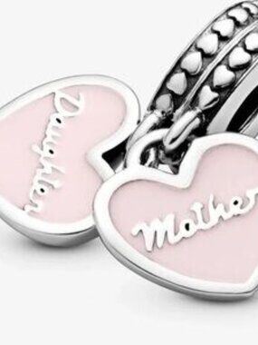 Pandora Mother & Daughter Hearts Dangle Charm